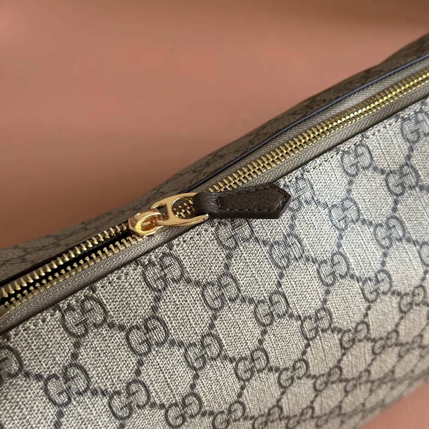 Gucci Brown Gold Hobo Shoulder Bag Vintage Leather