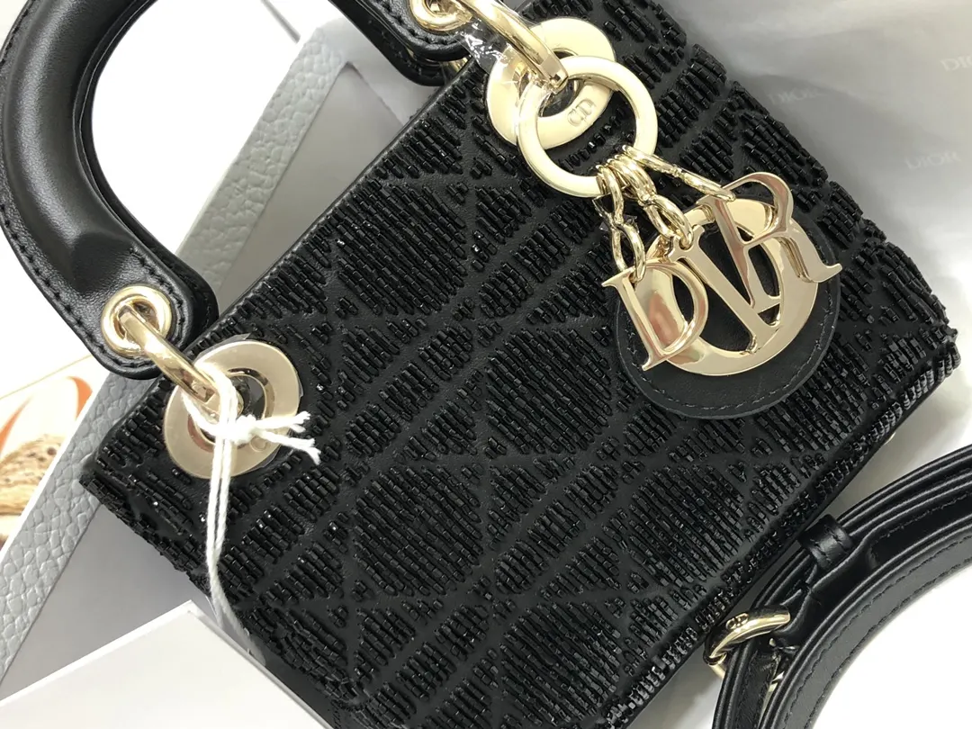 Dior Lady 白色 羊皮 收納包 旅行收納款