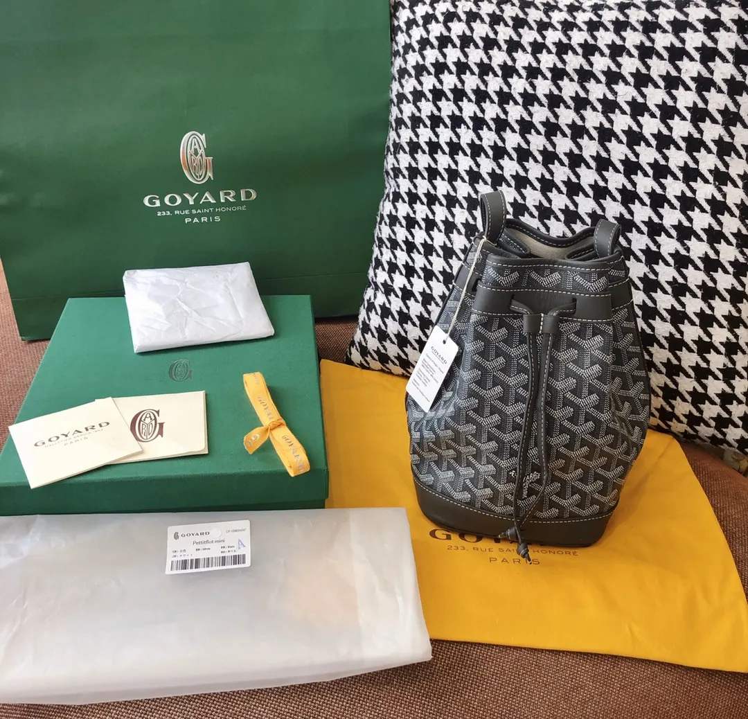Goyard 老花 灰色 帆布 水桶包 休閒水桶款