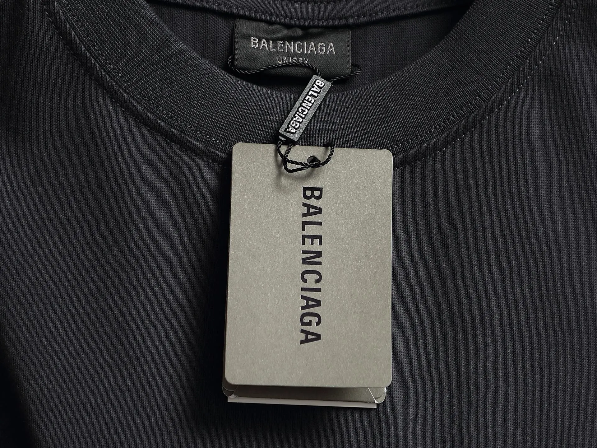 Balenciaga Black Logo Short Sleeve T-Shirt Street