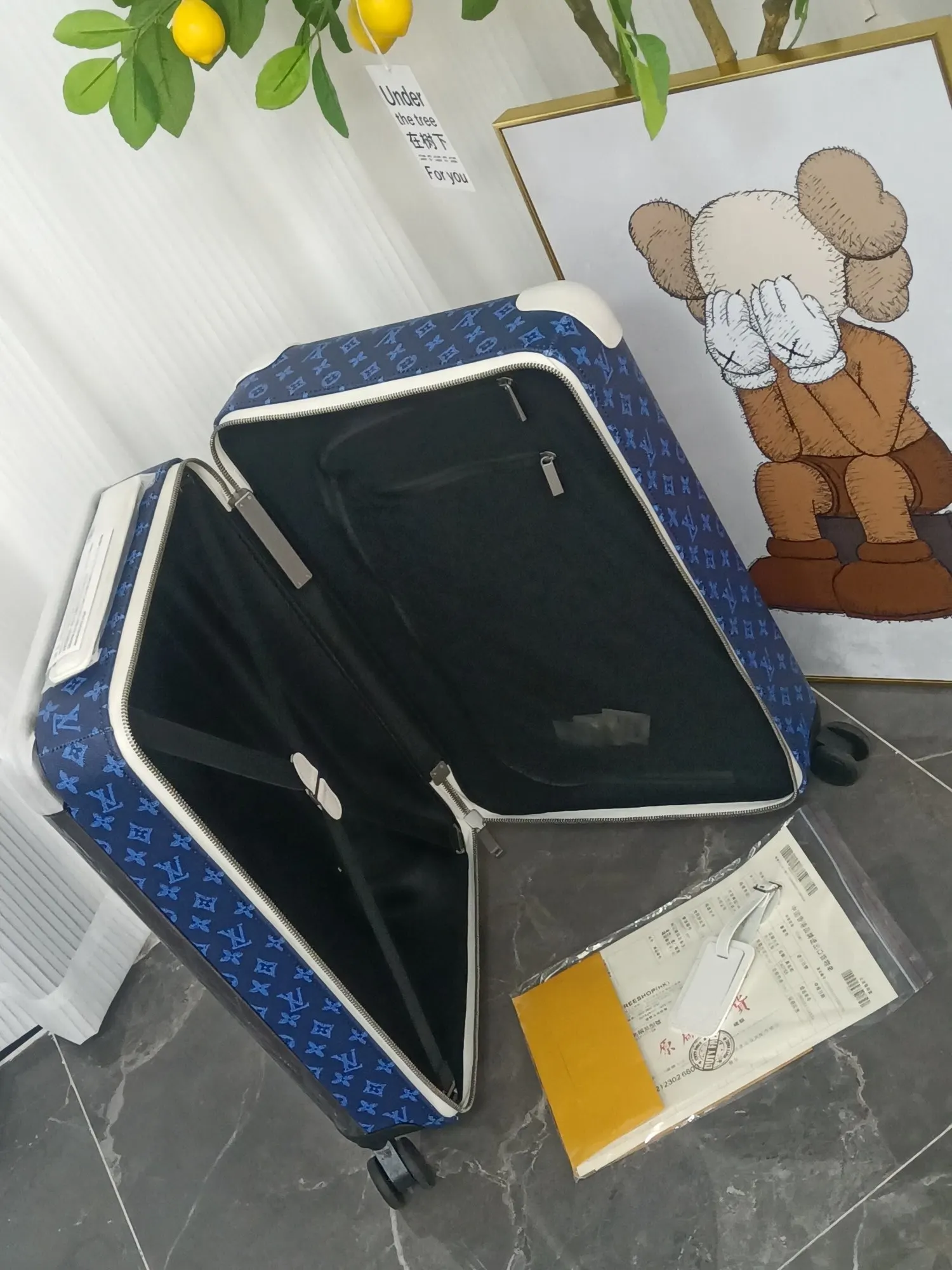 Suitcase Travel Lightweight Leather