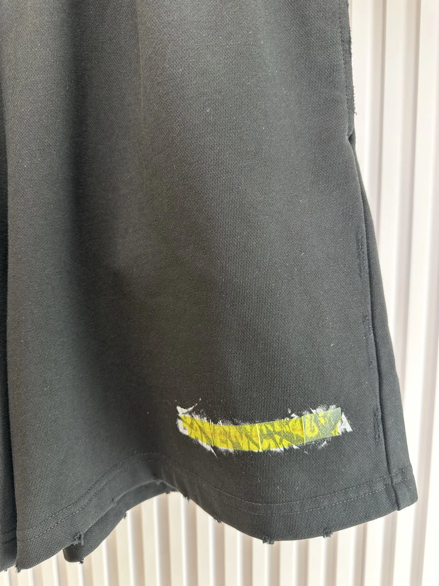 Balenciaga Black Cotton Shorts Loose