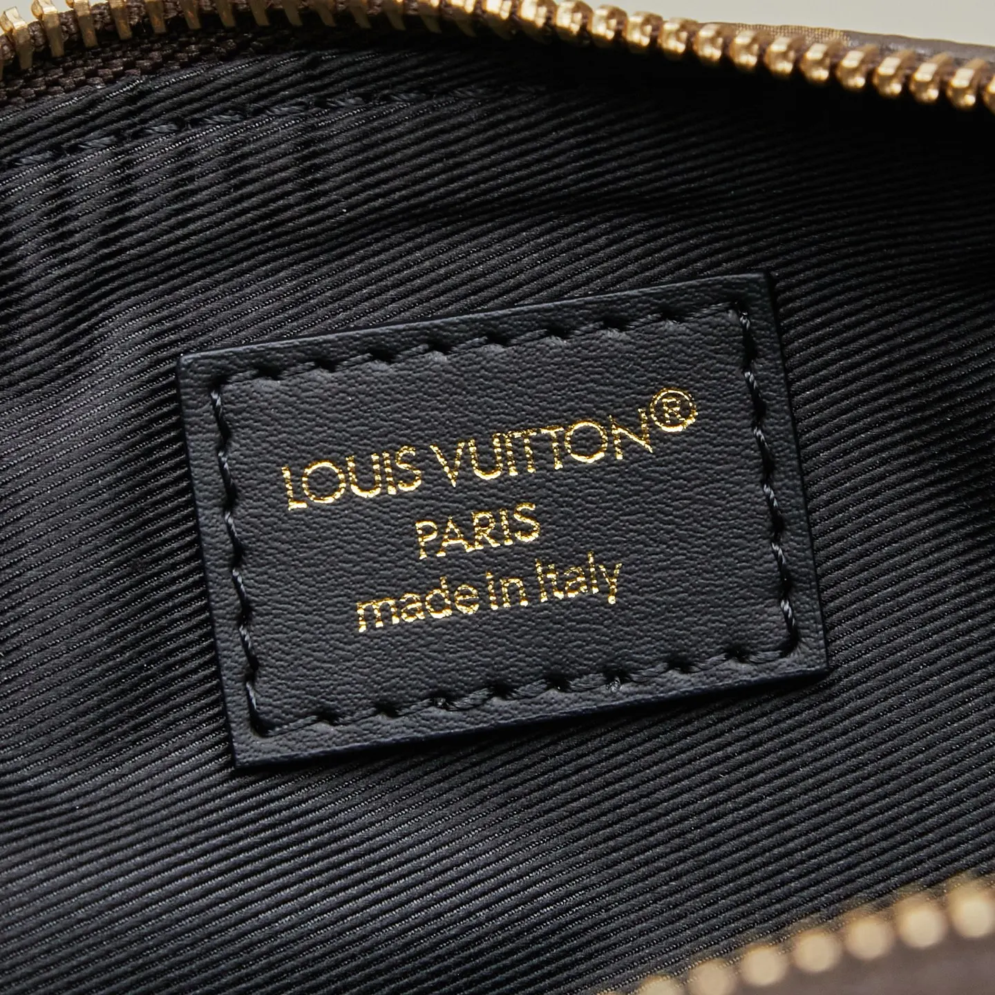 LV 黑色 老花 帆布 腰包 休闲腰包款
