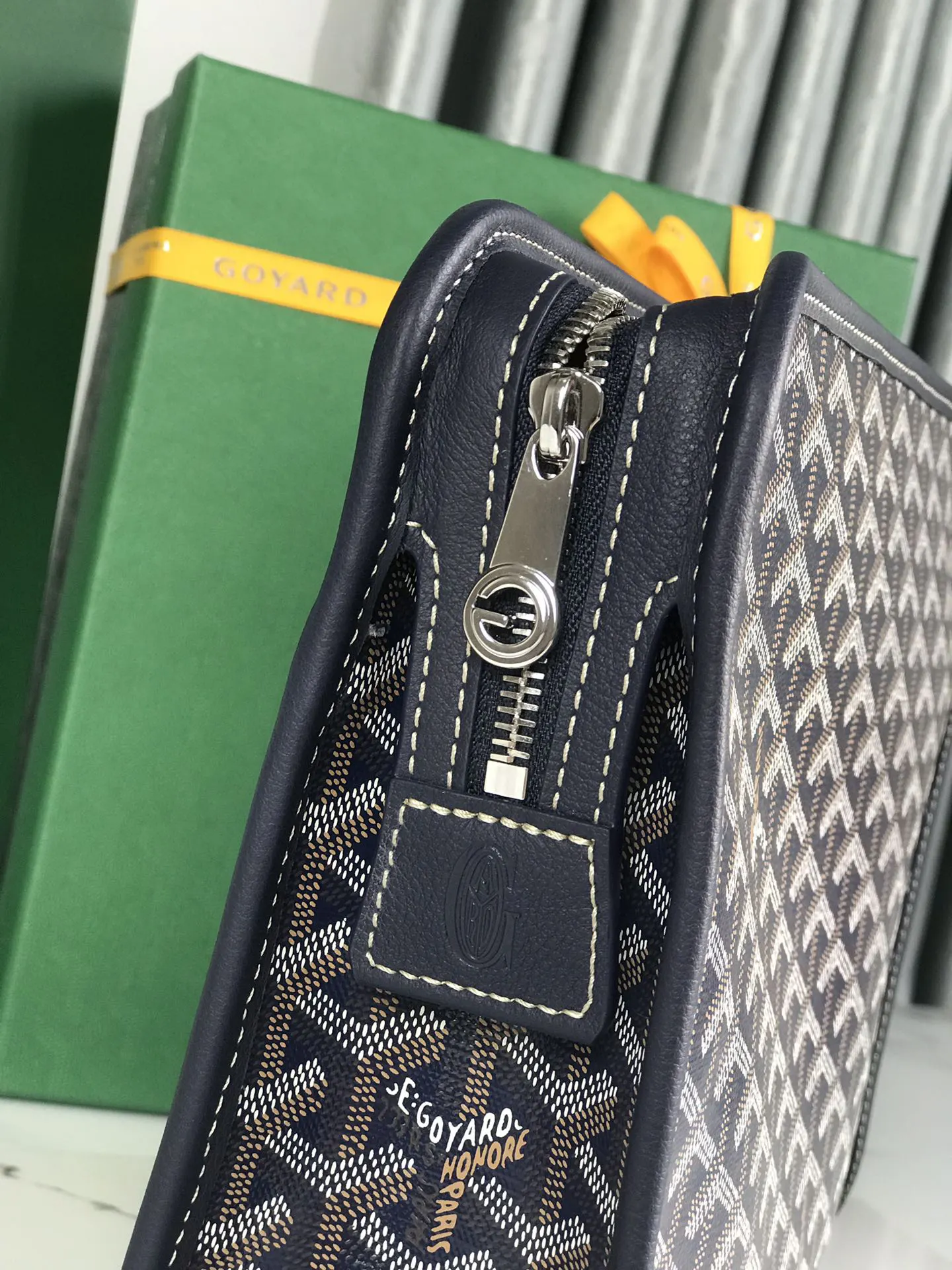 Goyard 黃色 牛皮 手拿包 精致手拿款