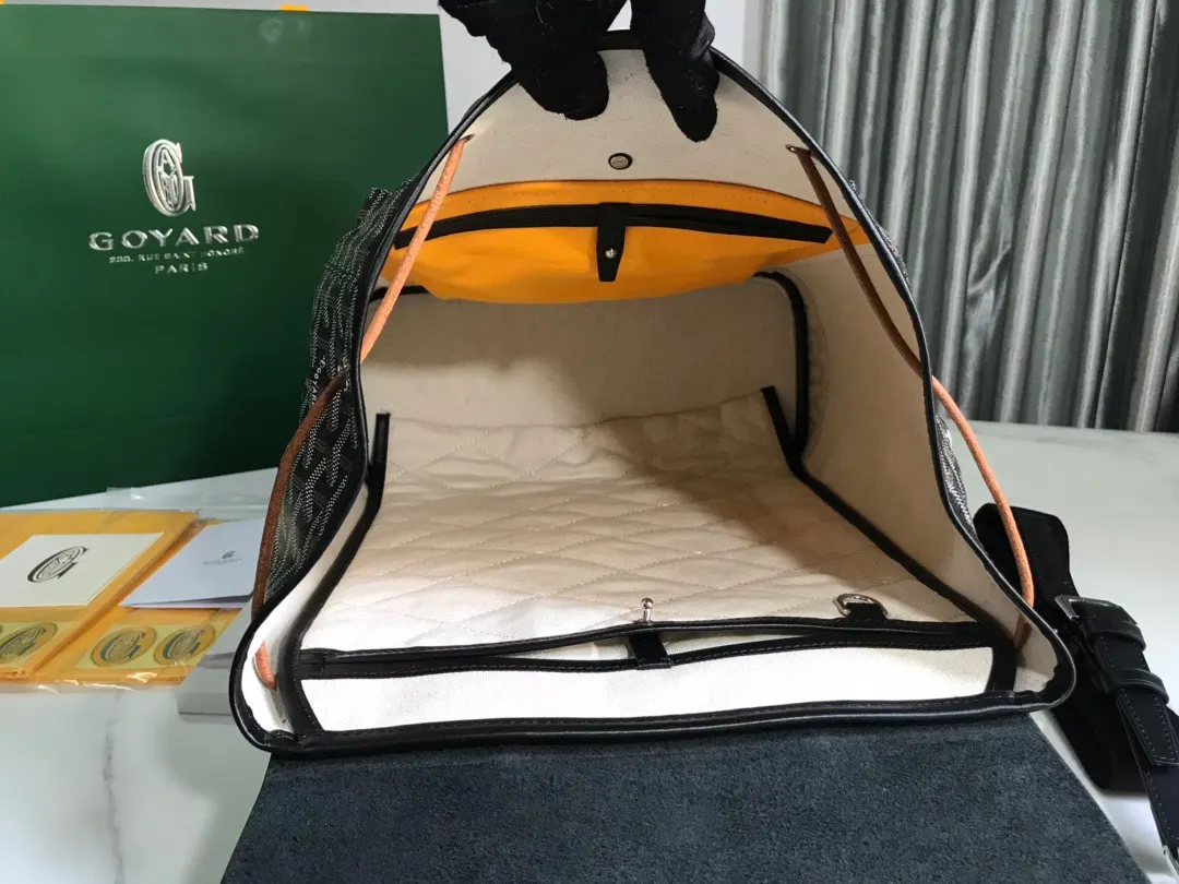 Goyard Black Brown Backpack
