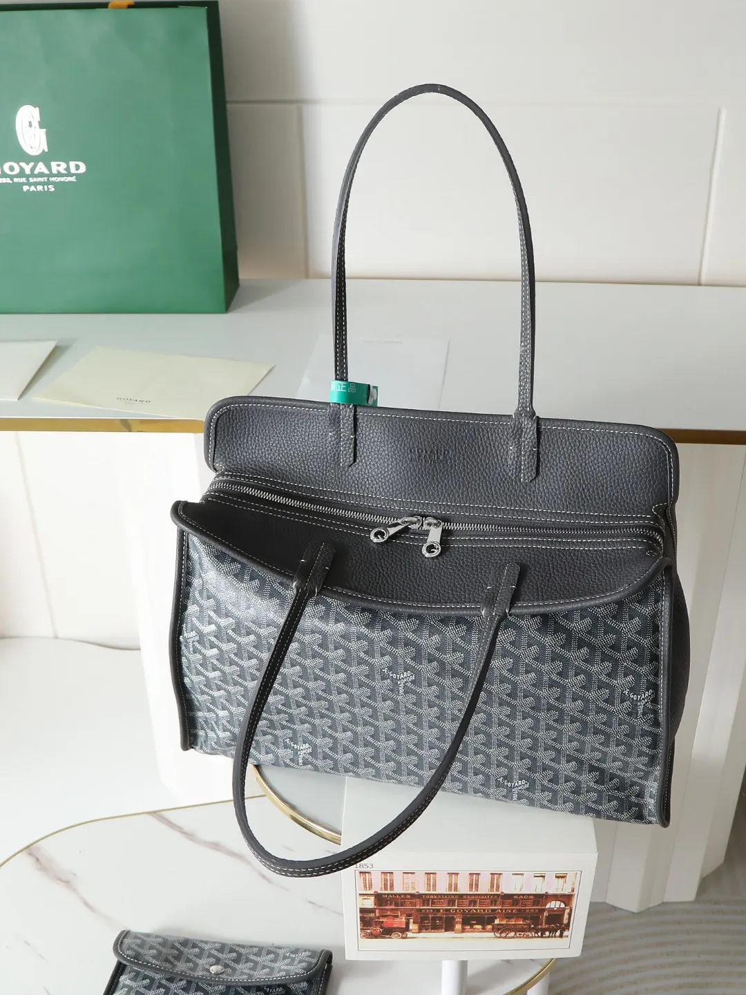 Gray Hobo Shoulder Bag Vintage Image 9 Gray Hobo Shoulder Bag Vintage Image 9