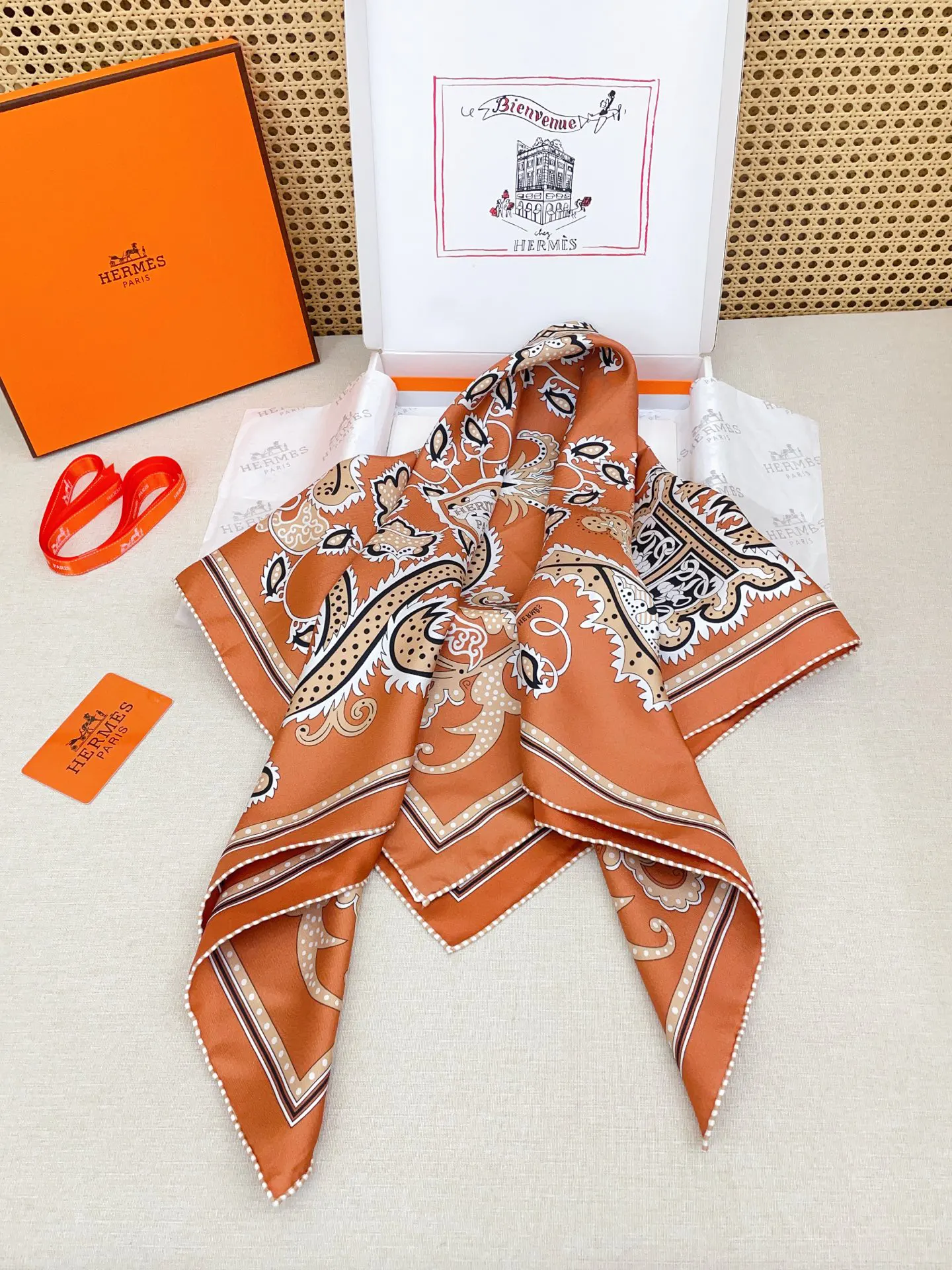 Hermès 丝巾 精致配饰