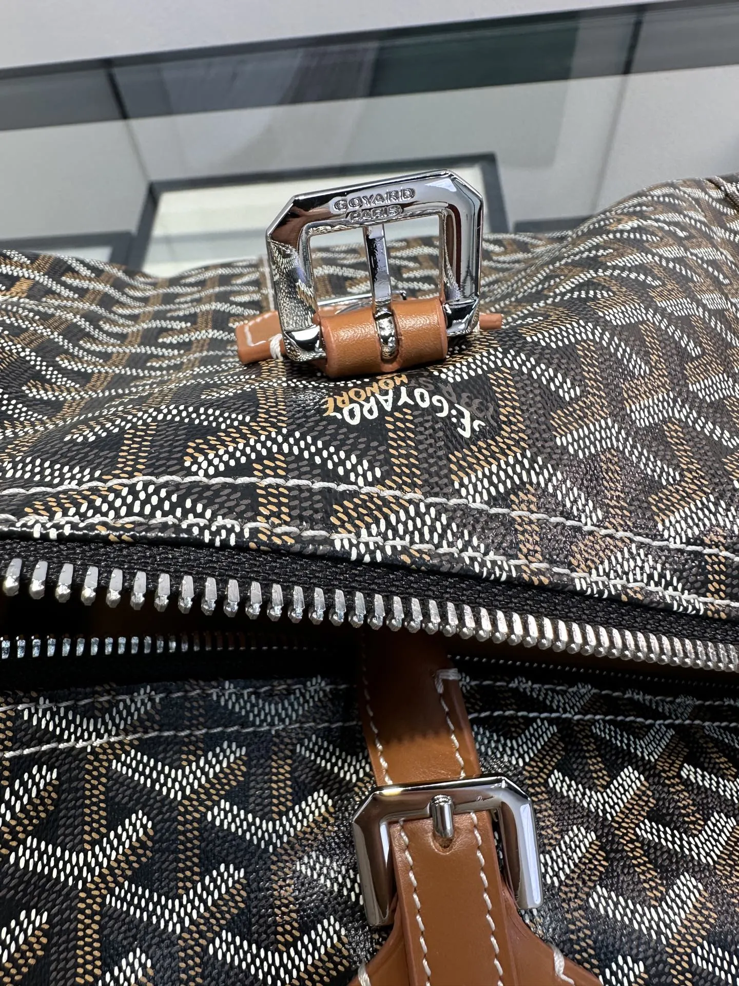 Goyard 棕色 戈雅 Boston 旅行袋 棕色 旅行袋 大容量旅行款