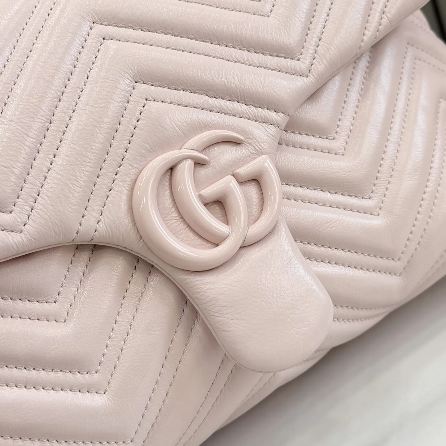 Pink Chain Bag Leather