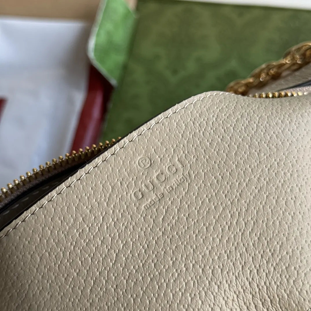 Gucci Brown Beige Crossbody Bag Lightweight Canvas