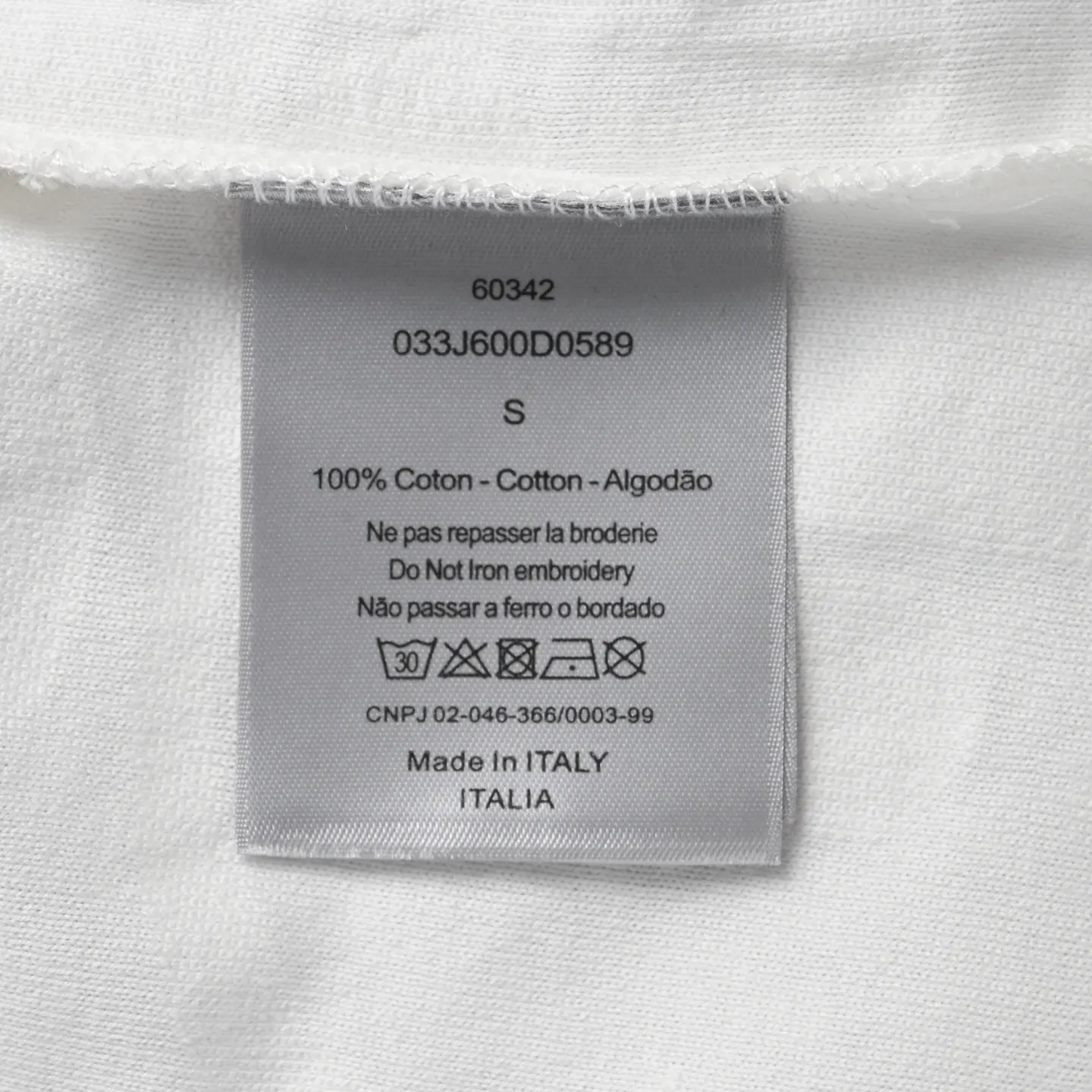 Dior 字母 刺繡 短袖T恤