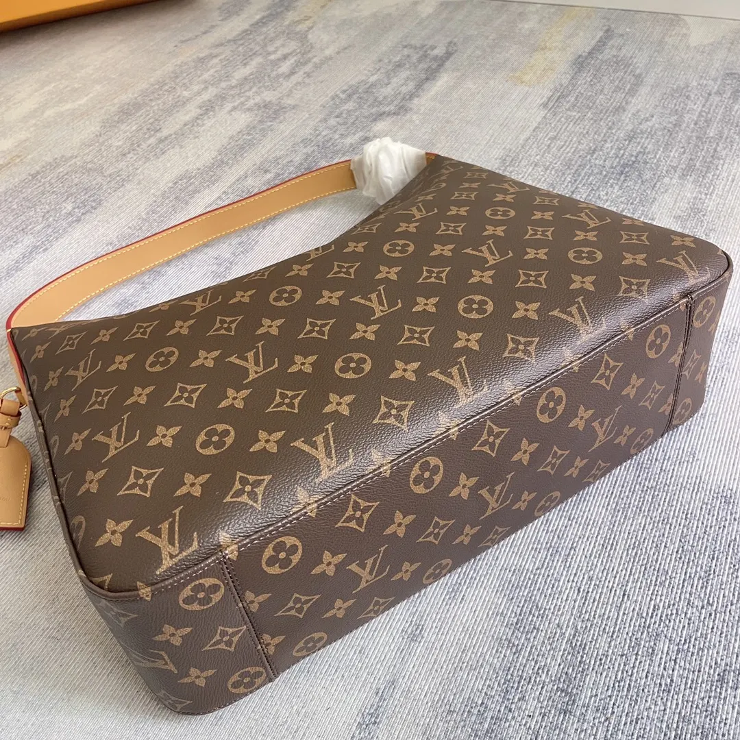 Monogram Top Handle Bag Commuter Leather