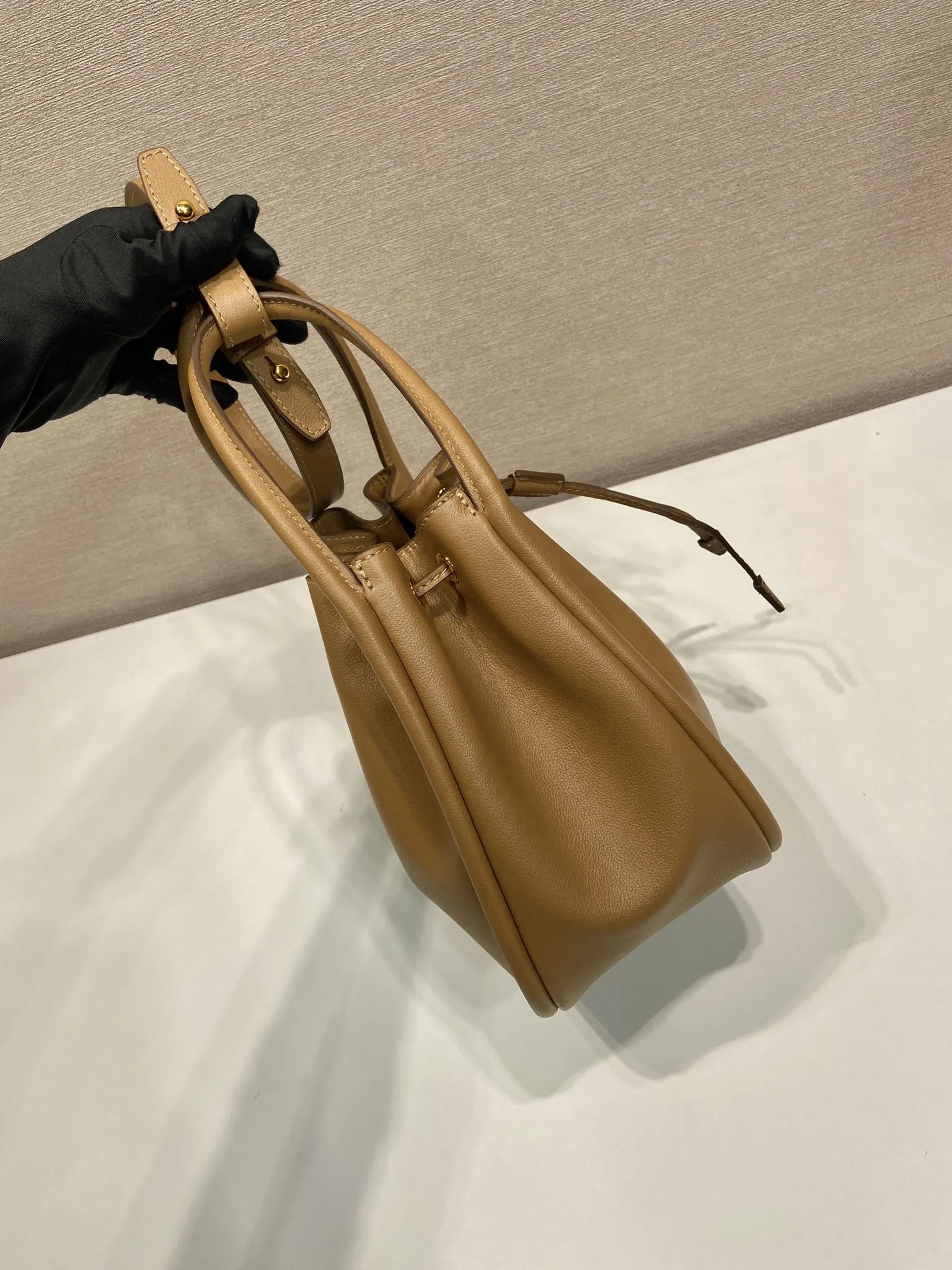Bucket Bag Casual Leather