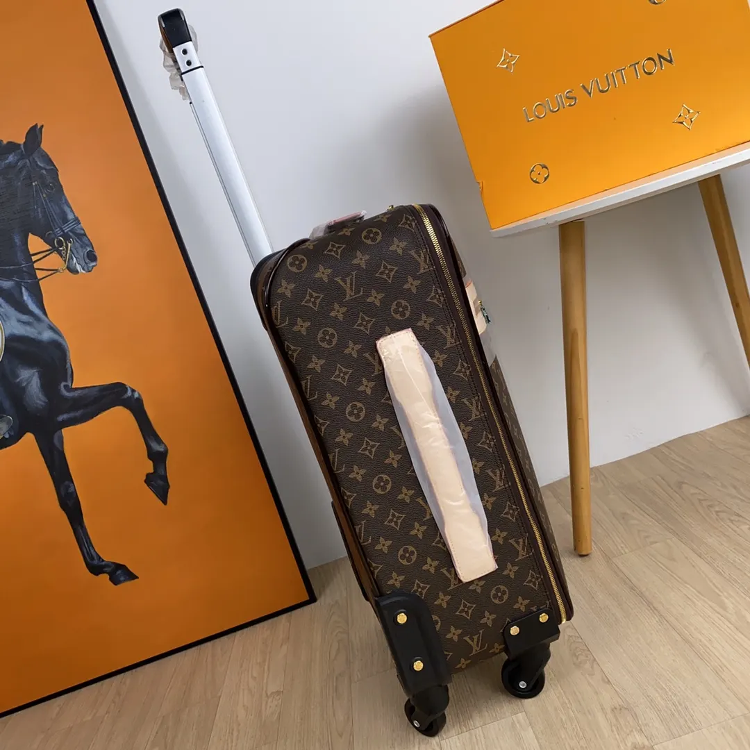 Louis Vuitton Black Monogram Suitcase Travel Lightweight Canvas