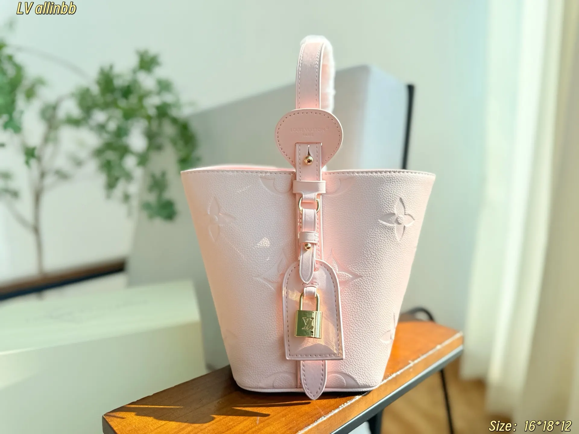 Louis Vuitton Pink Bucket Bag Casual