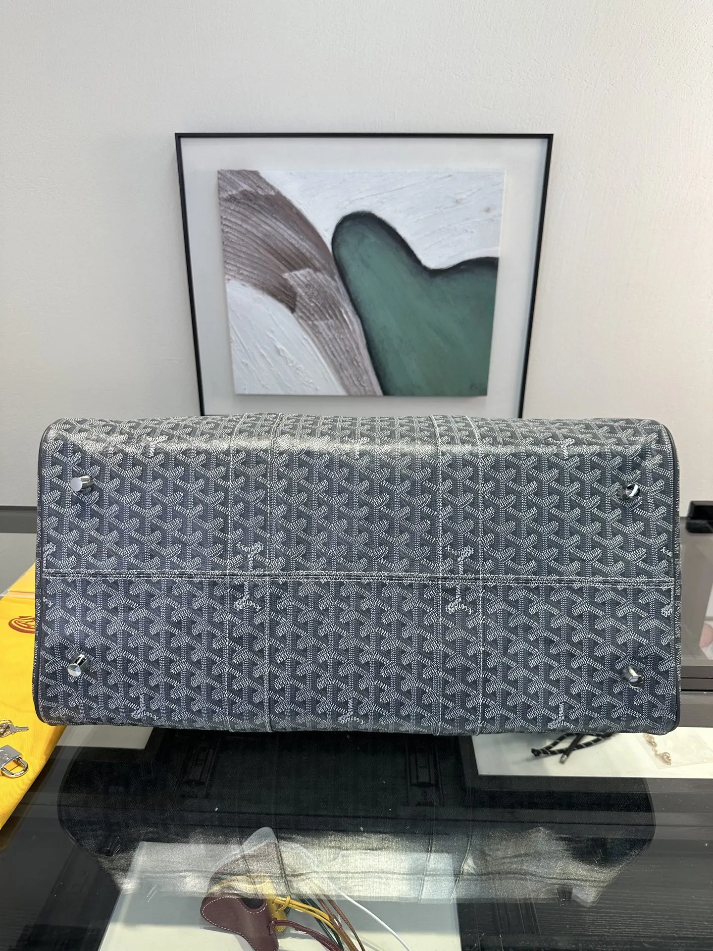 Goyard 灰色 戈雅 Boston 旅行袋 灰色 旅行袋 大容量旅行款