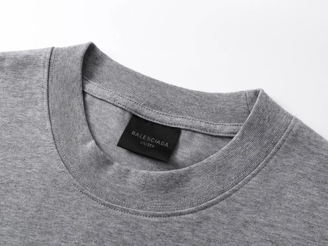 Balenciaga 纯棉 Logo 短袖T恤 宽松休闲
