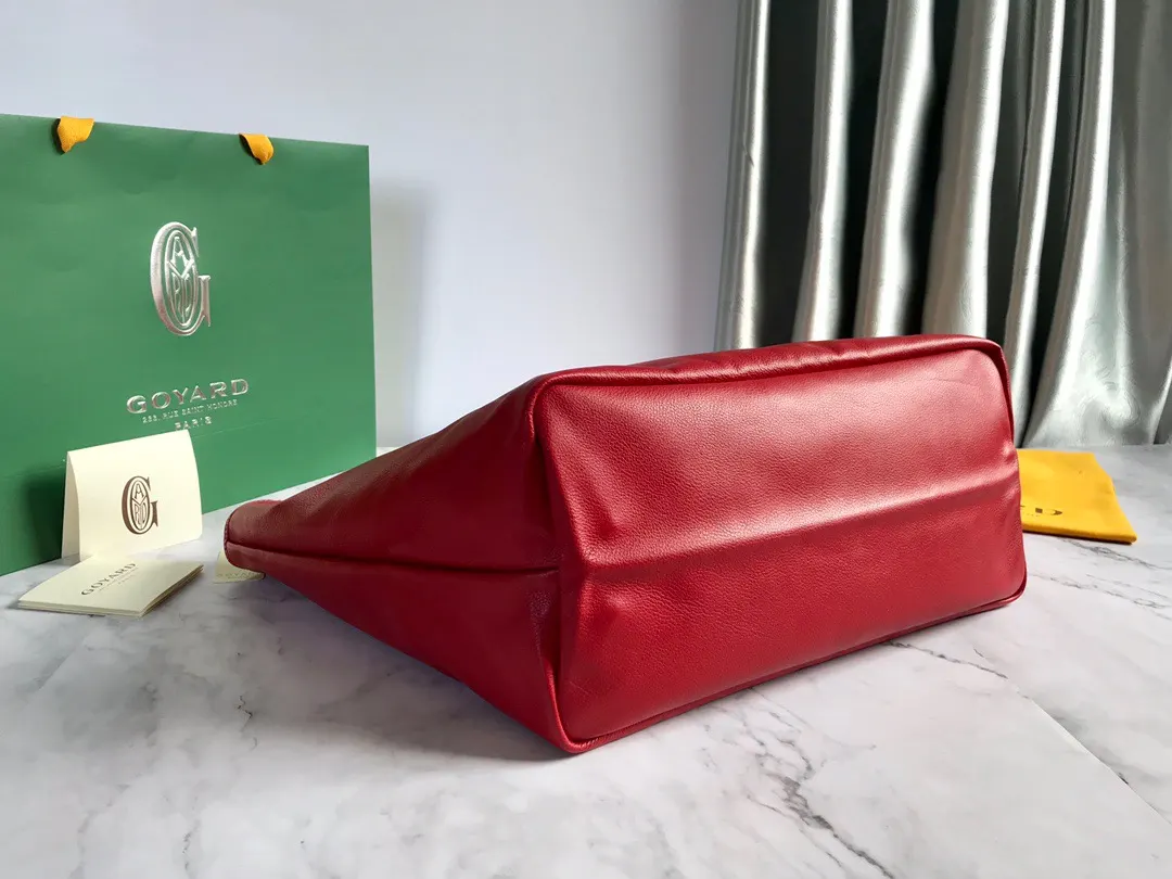 Goyard 白色 深蓝 小牛皮 托特包 大容量托特款