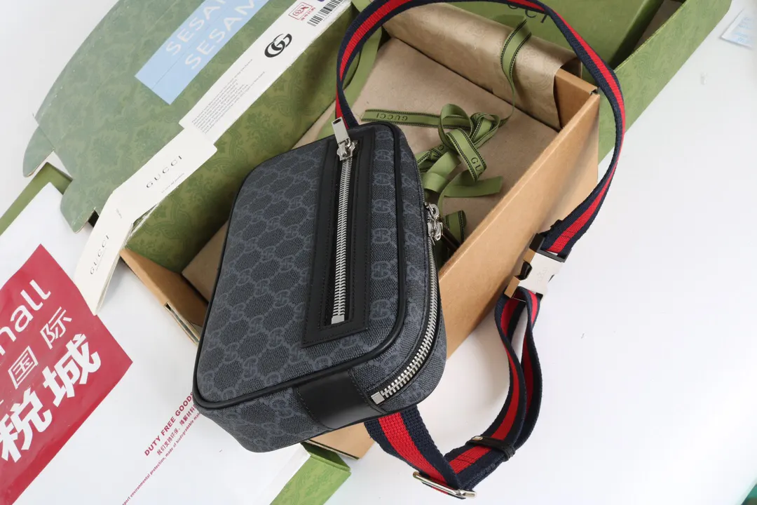 Black Belt Bag Casual Leather