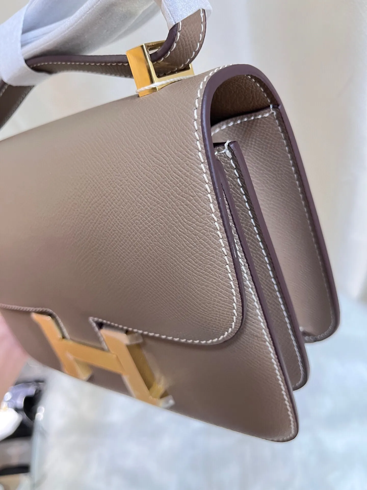 Yellow Organizer Pouch Travel Leather