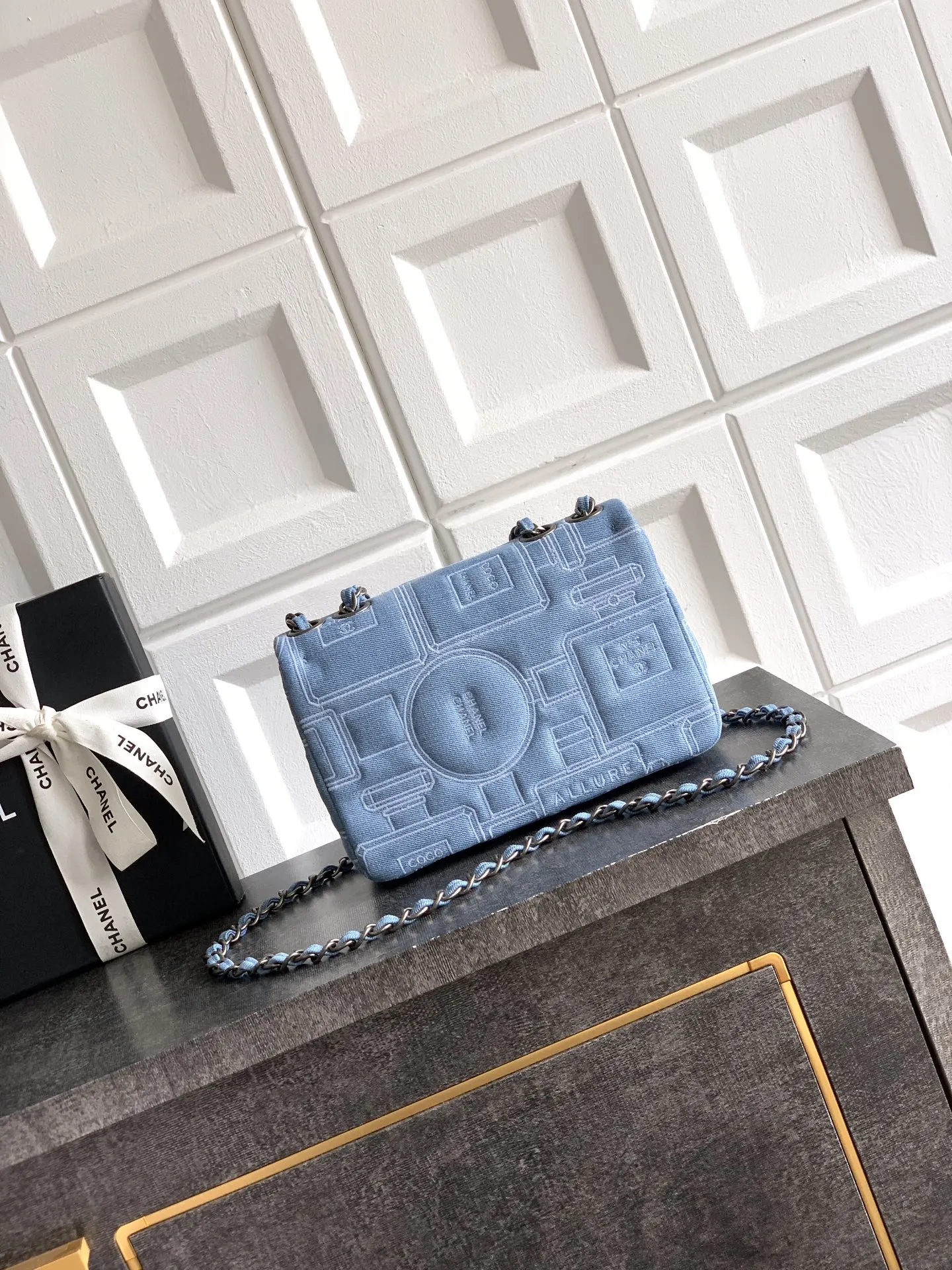 Blue Chain Bag
