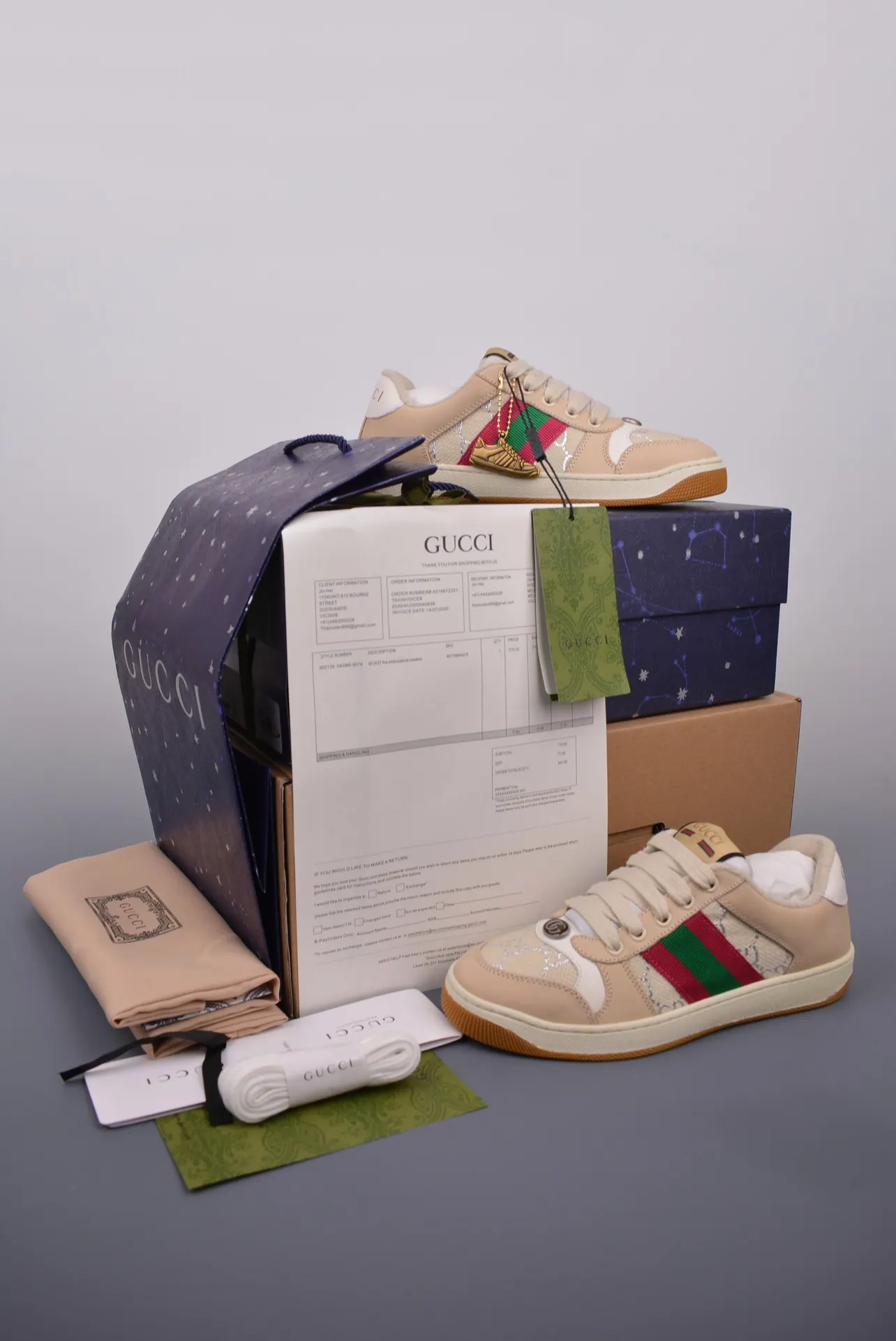 Gucci Logo休闲运动鞋