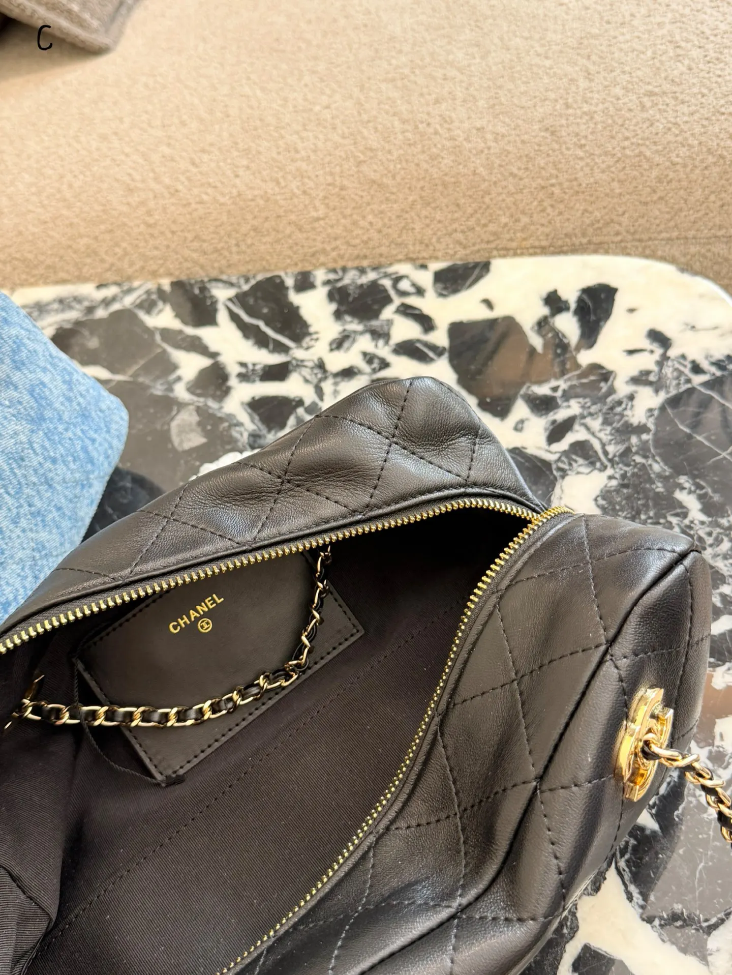 Chanel Blue Chain Bag Image 9 Chanel Blue Chain Bag Image 9