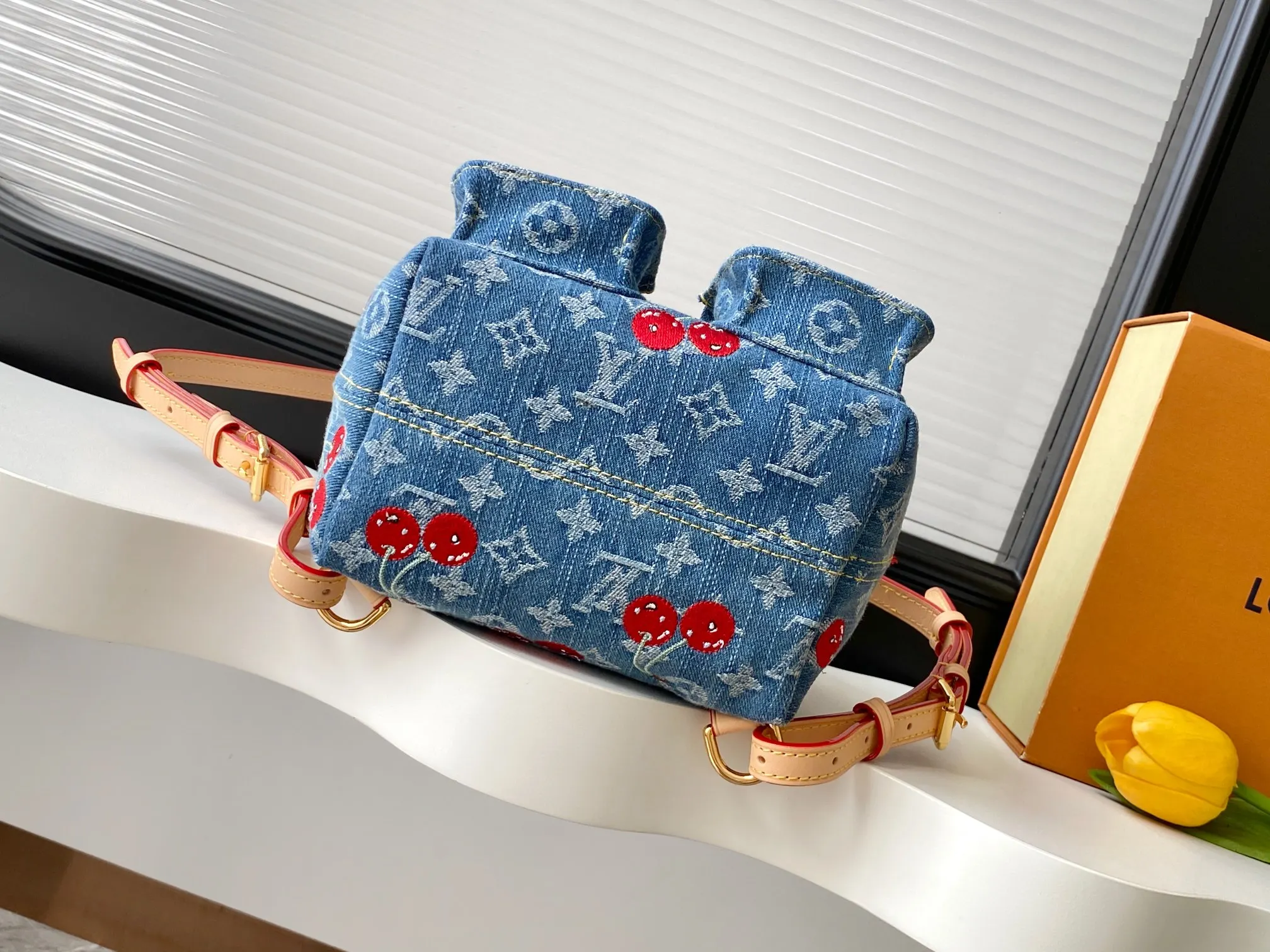 LV 丹宁 牛皮 收納包 旅行收納款