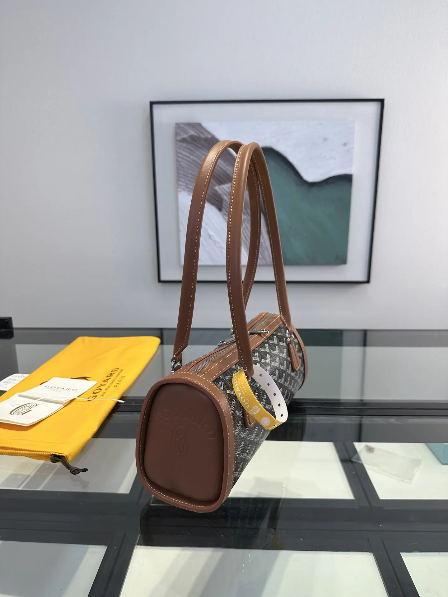 Goyard 棕色 手提随性 腋下时髦 轻松适 通勤约会各种场合 腋下包 复古腋下背款