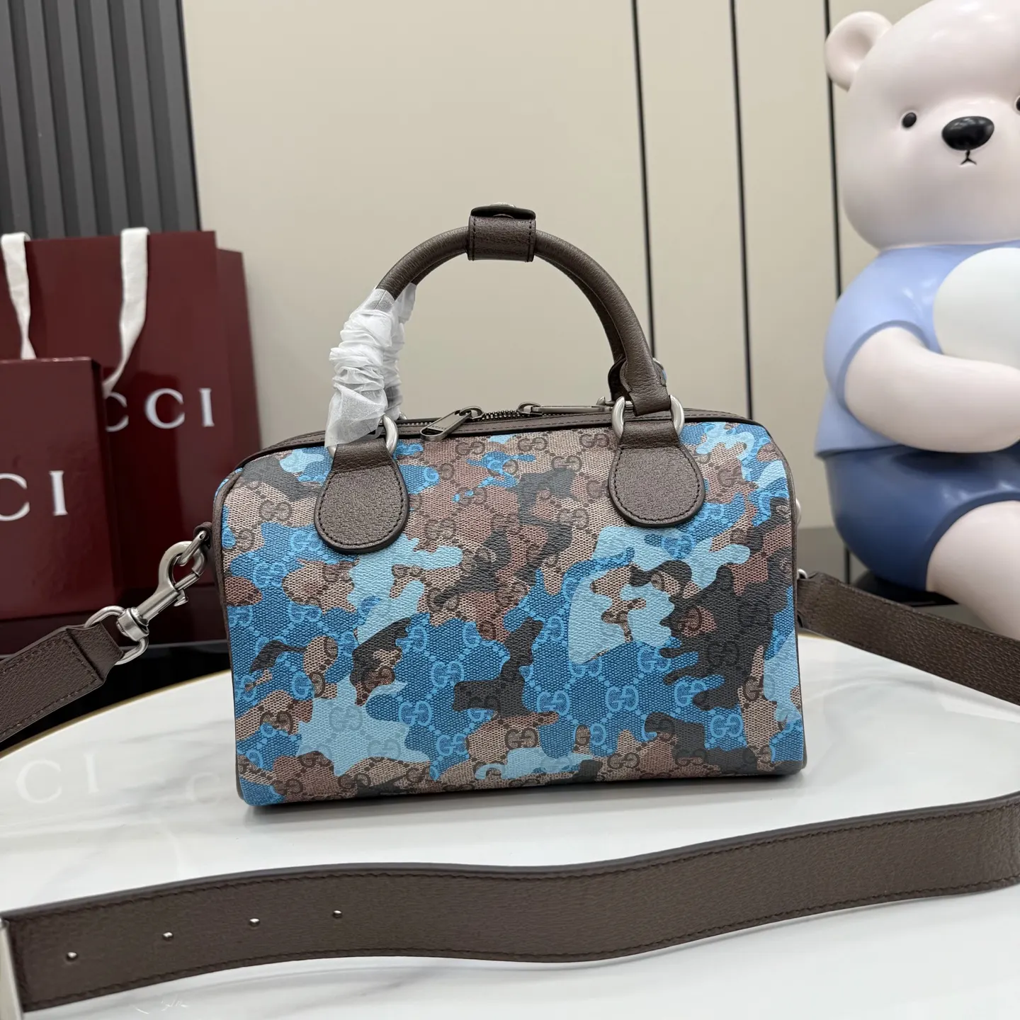 Blue Brown Fashion Item Travel Classic