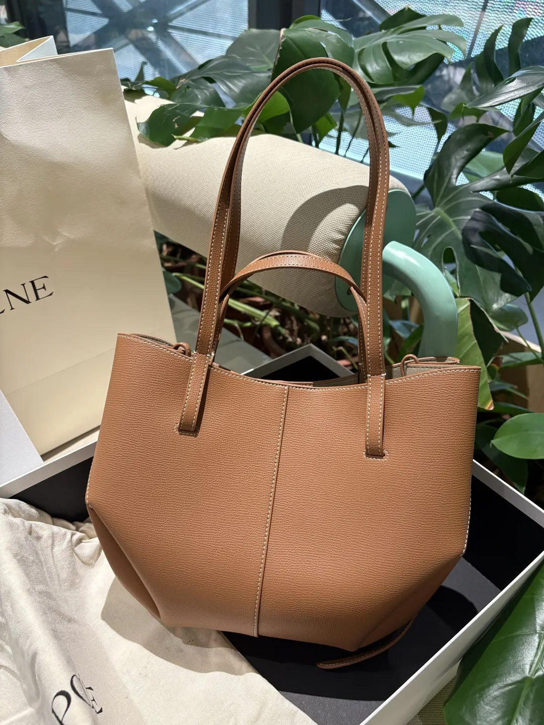 皮革 高 POLENE｜波灵恩 Cyme 托特包 以波 大容量托特款