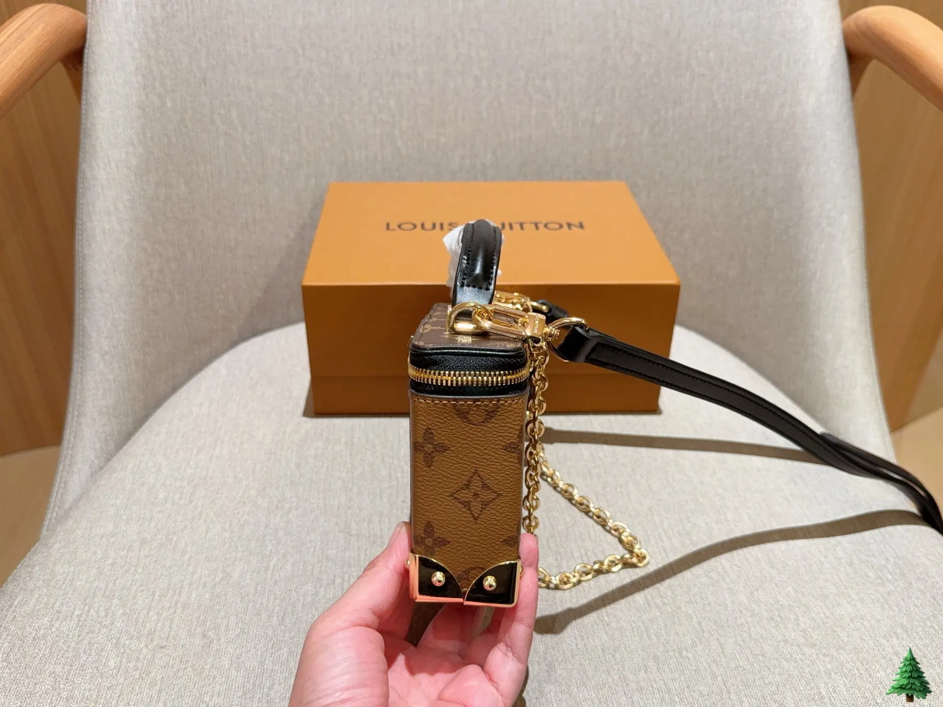 LV 金色 Trunk 化妝 包 鏈條包 精致鏈條款