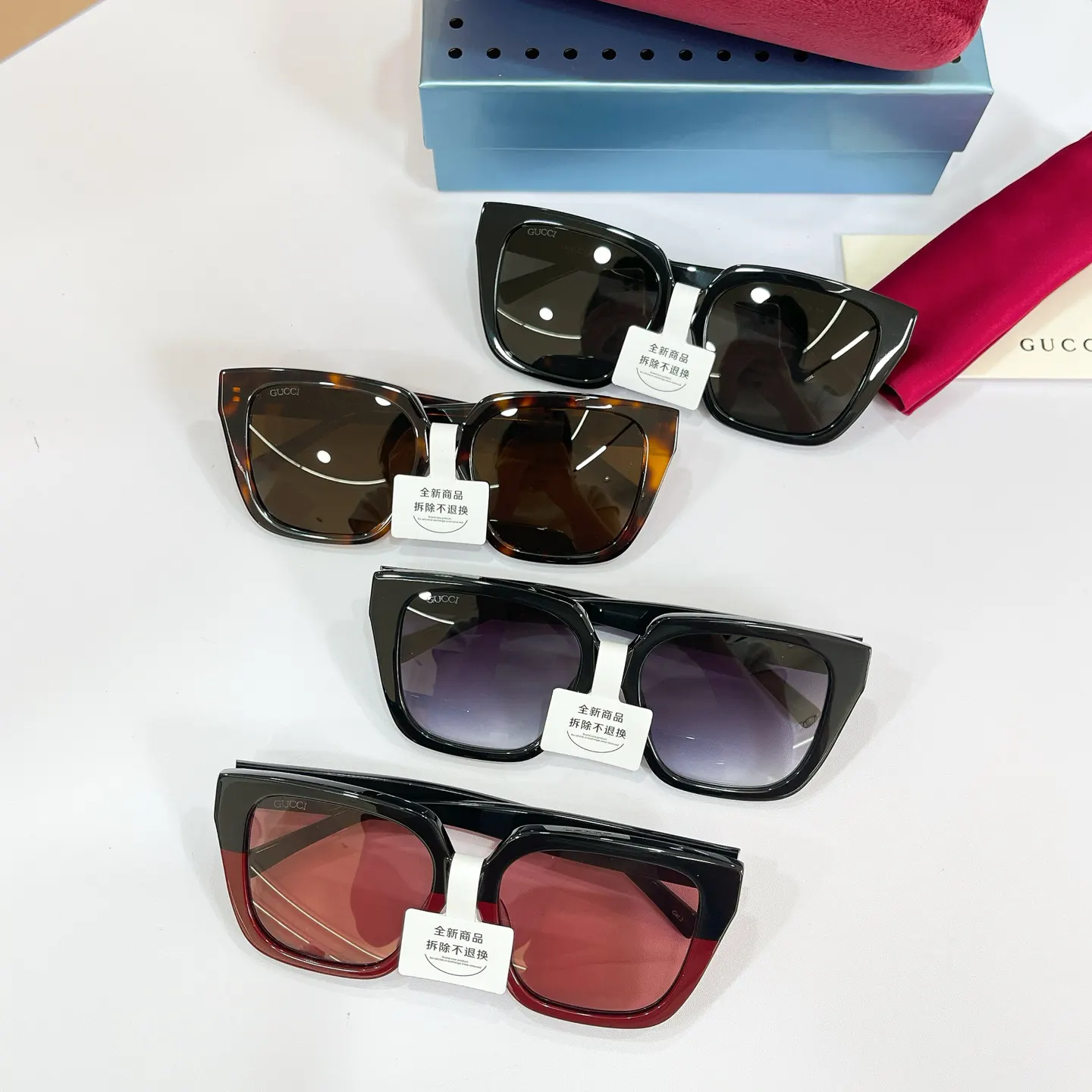 Gucci 粉色 太阳镜