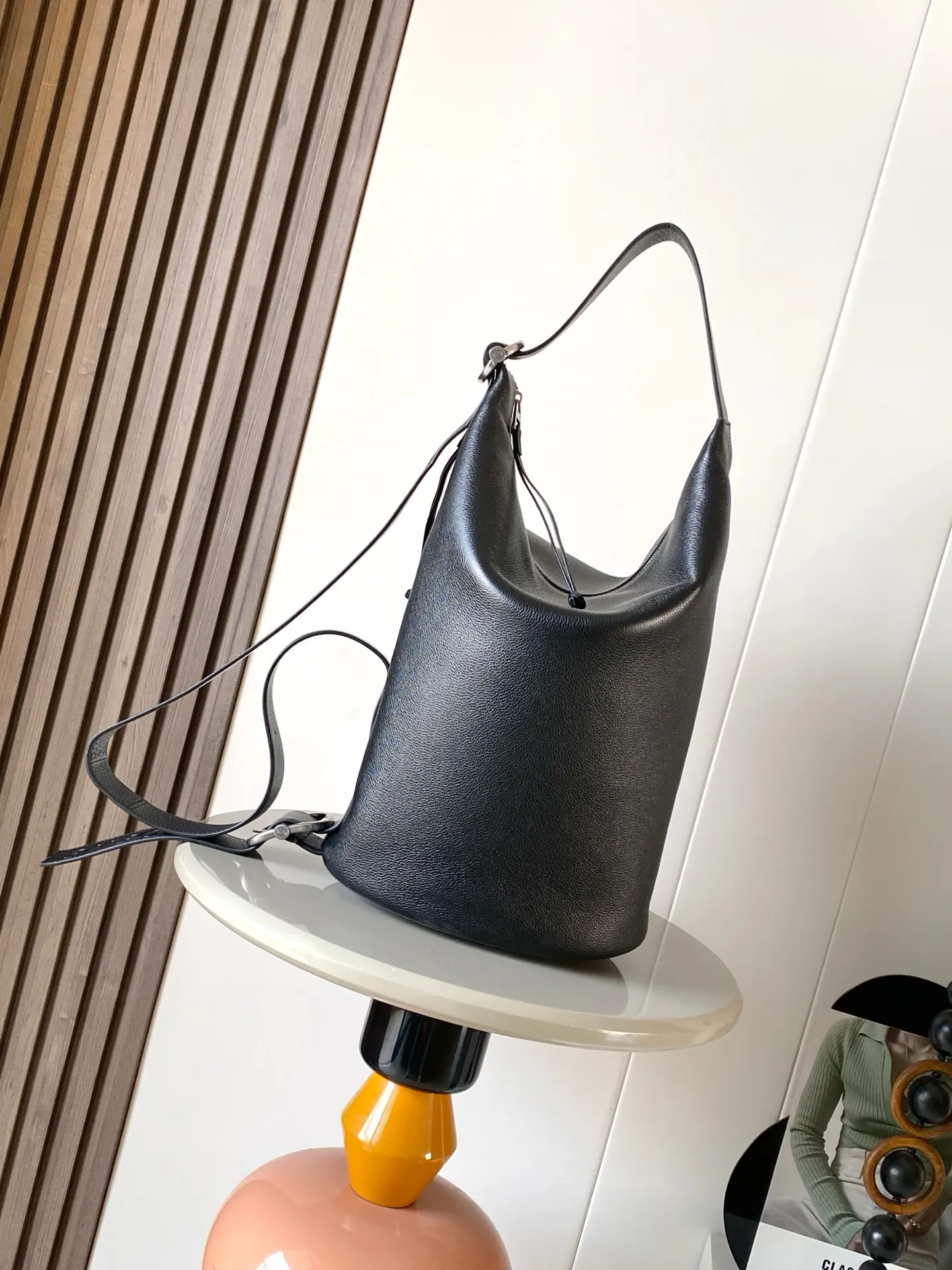 Black Fashion Item Travel Leather
