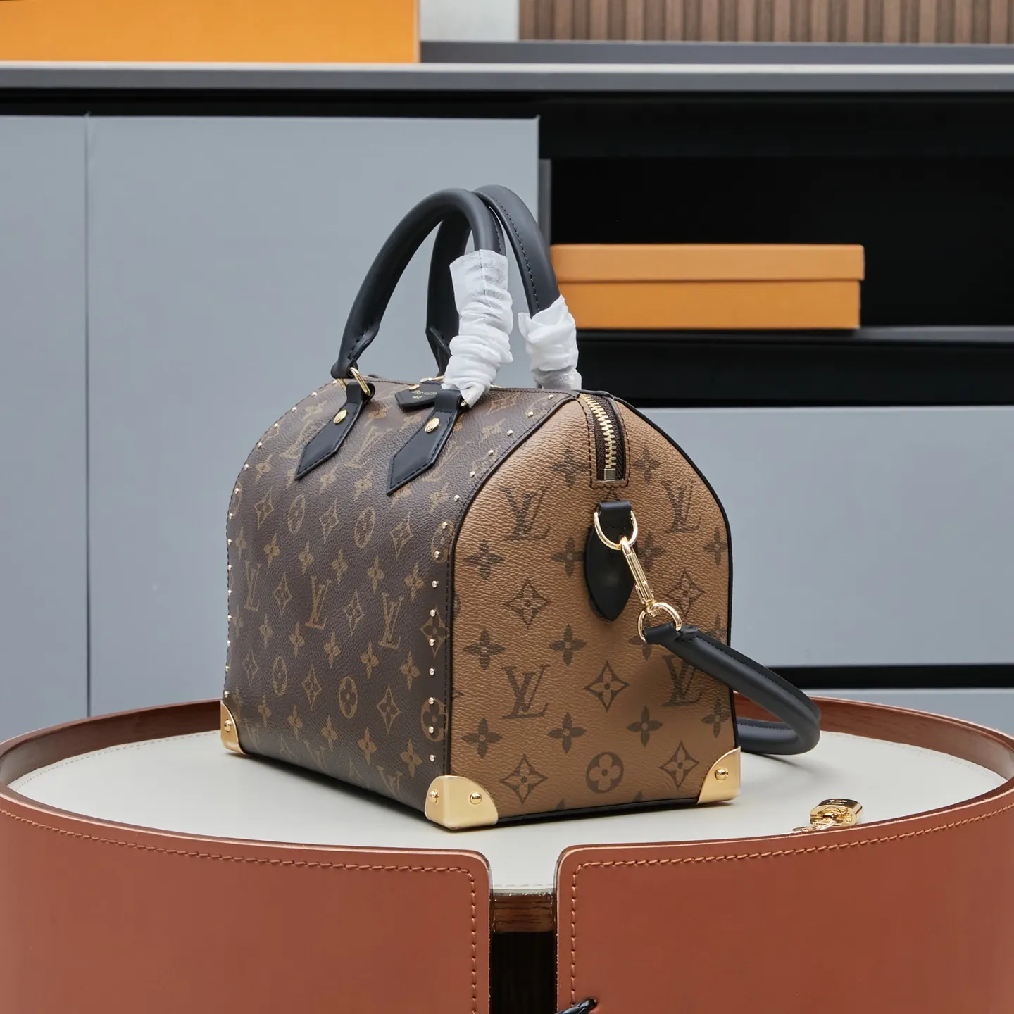 LV Speedy 牛皮 收納包 旅行收納款
