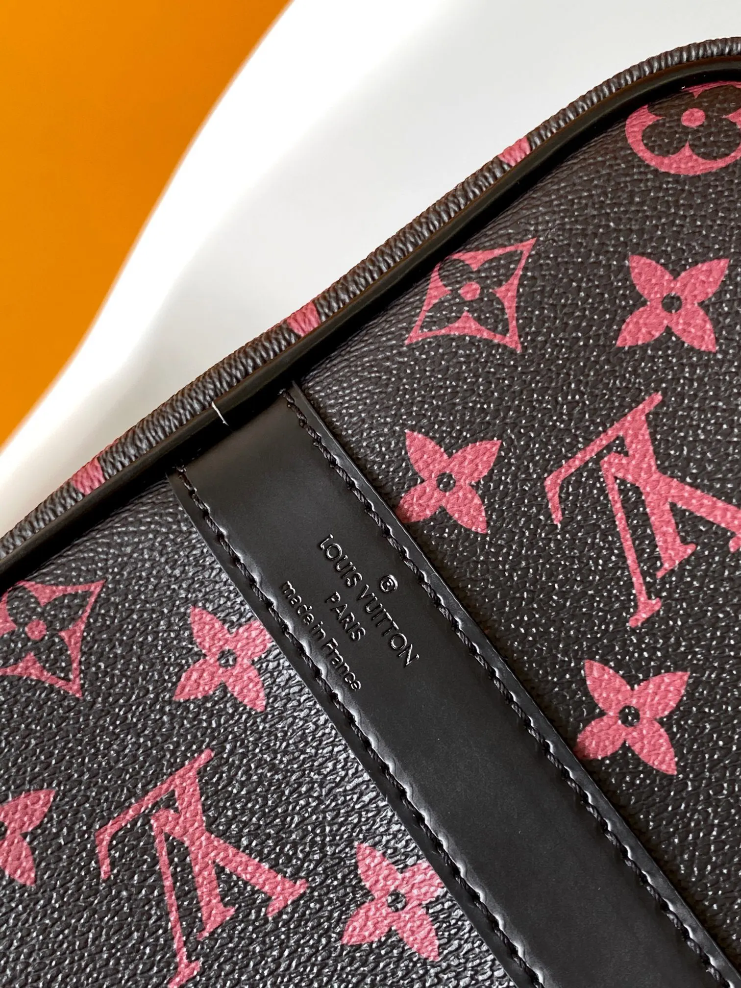 Keepall 黑色 金色 牛皮 旅行包 大容量旅行款