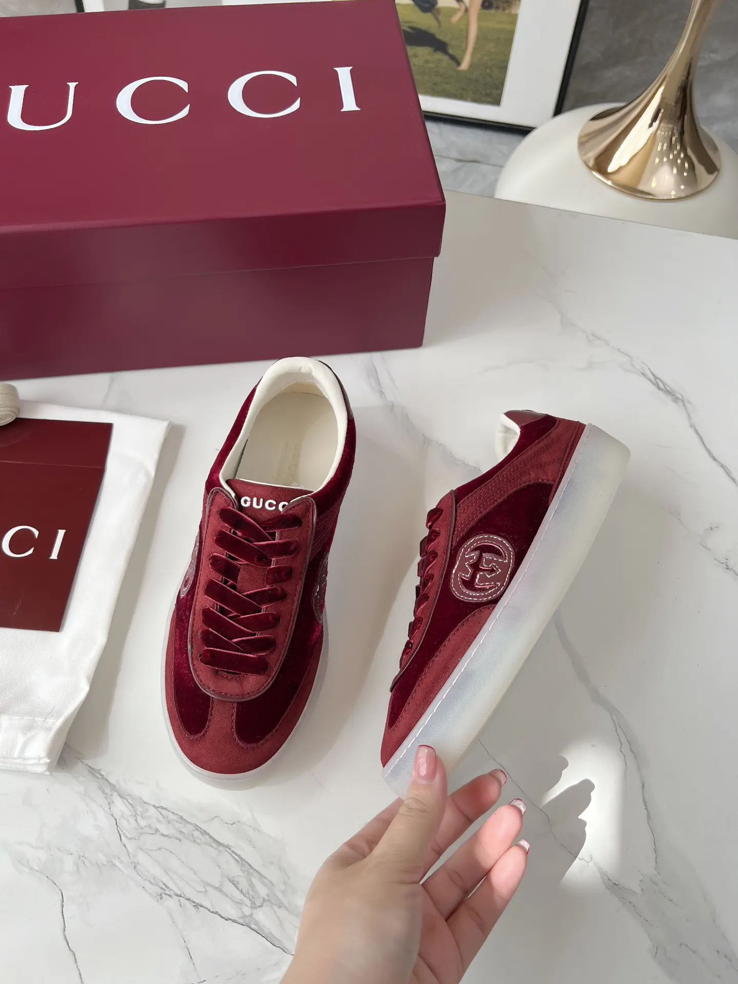 Gucci Logo休闲运动鞋