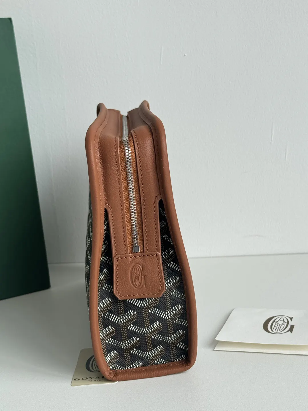 Goyard Yellow Clutch Bag Leather