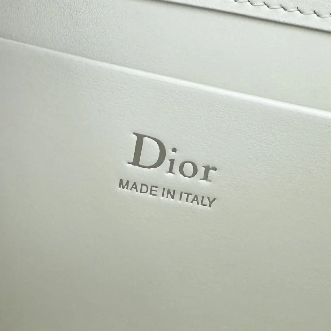 Dior Lady Dior 深蓝色羊皮手提斜挎包 金扣款