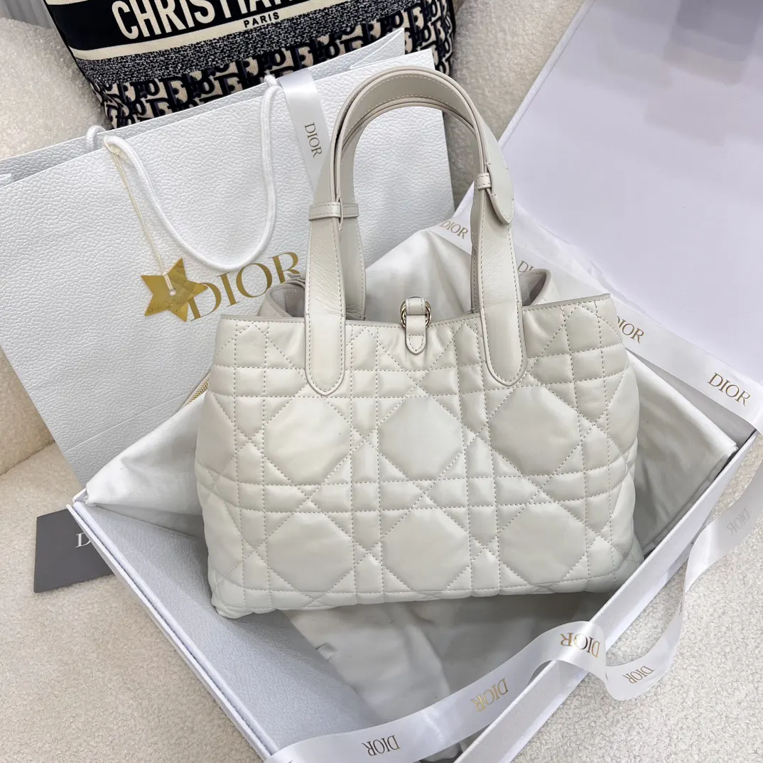 White Tote Bag Leather