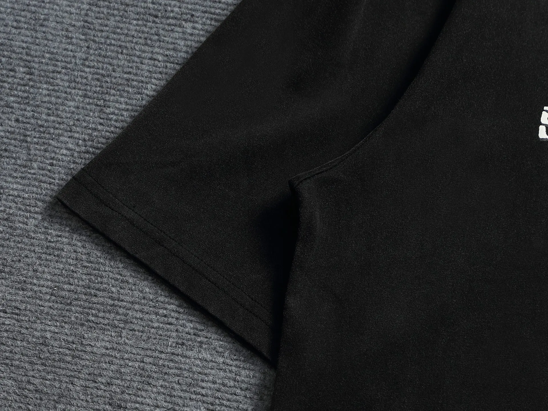 Balenciaga Black Logo Short Sleeve T-Shirt Street