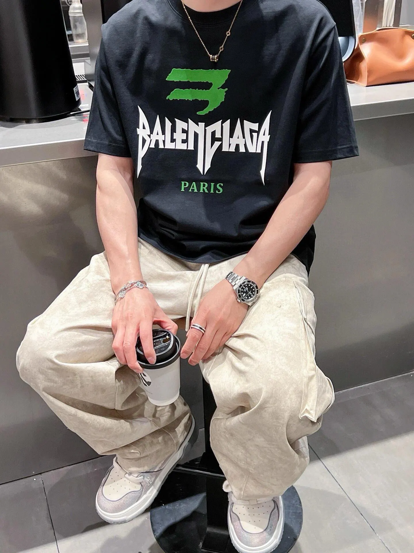 Balenciaga Logo 印花 短袖T恤
