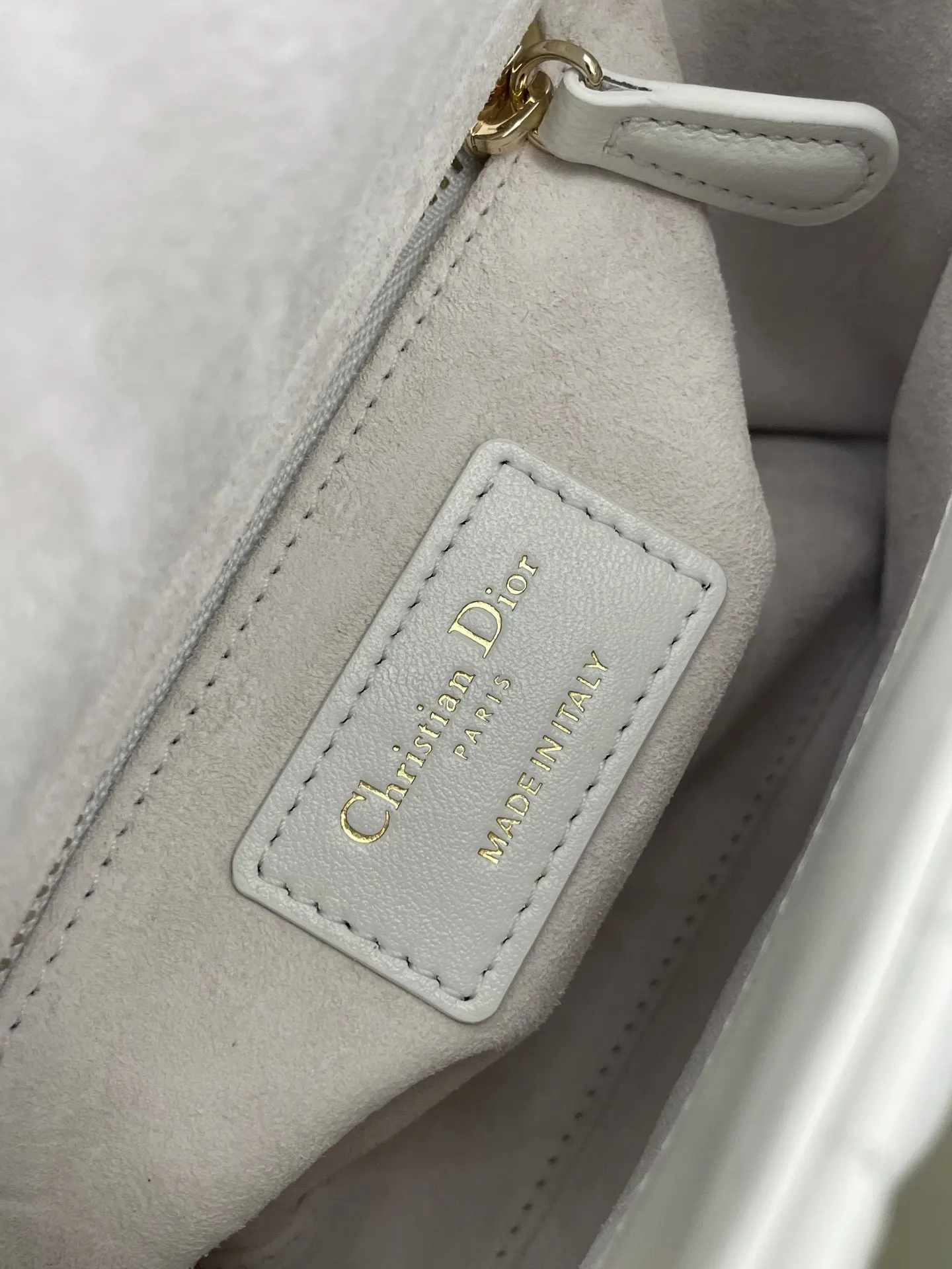 Dior Lady Dior Lady 奶白色羊皮链条包 手提斜挎