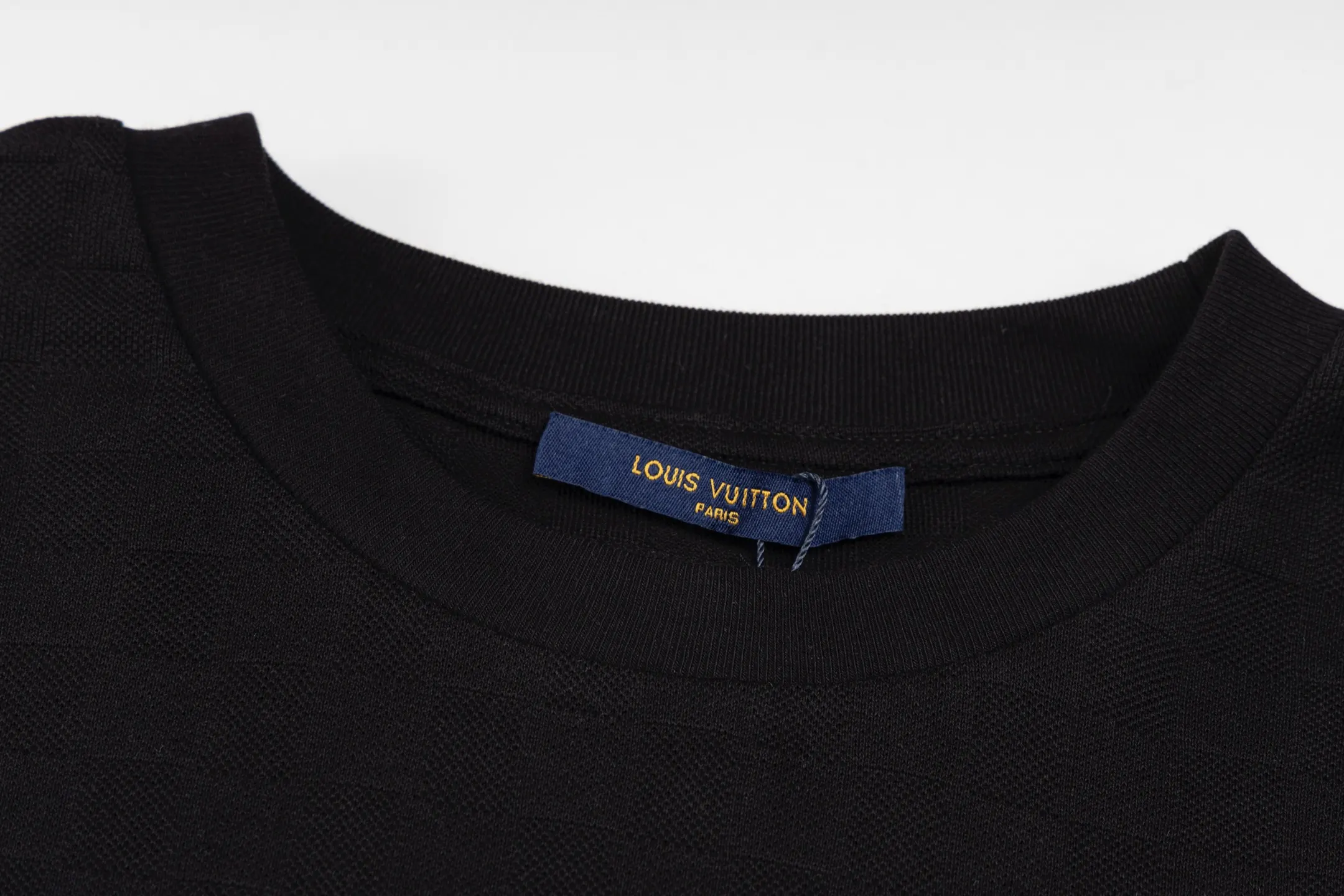 Louis Vuitton Black Embroidered T-Shirt
