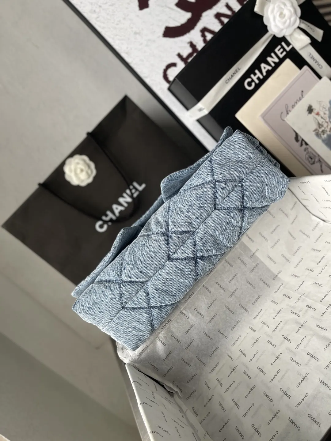 CHANEL 金色 牛仔 鏈條包 精致鏈條款