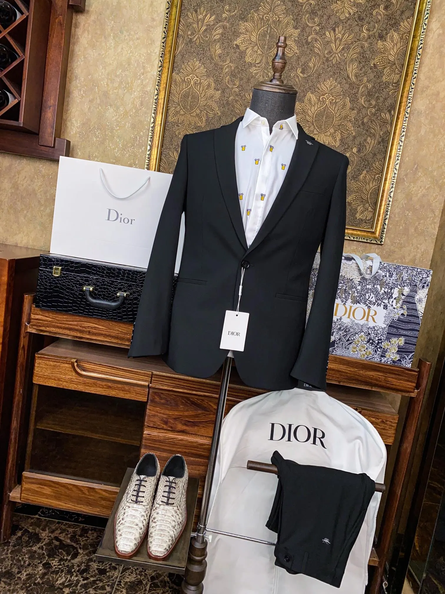 Dior White Printed Short Sleeve T-Shirt Image 3 Dior White Printed Short Sleeve T-Shirt Image 3