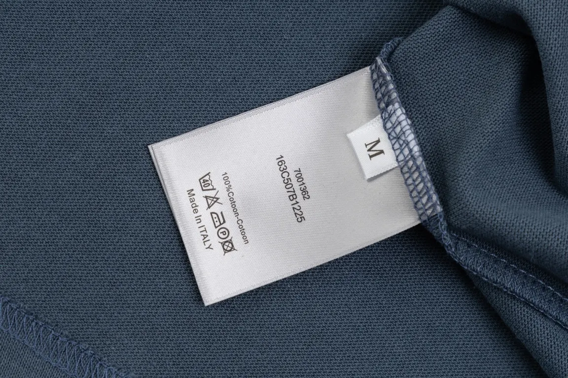 Dior Letter Cotton Short Sleeve T-Shirt