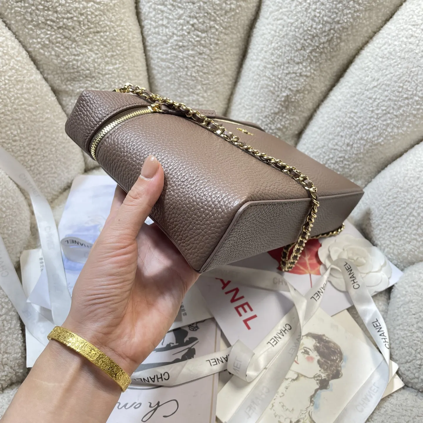 Cosmetic Pouch Premium Leather