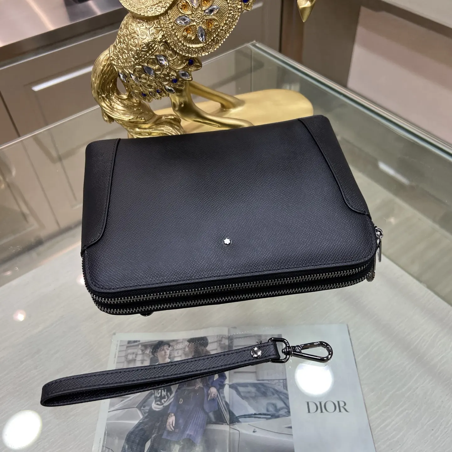 MONTBLANC万宝龙 手拿包 双拉設計 精致手拿款