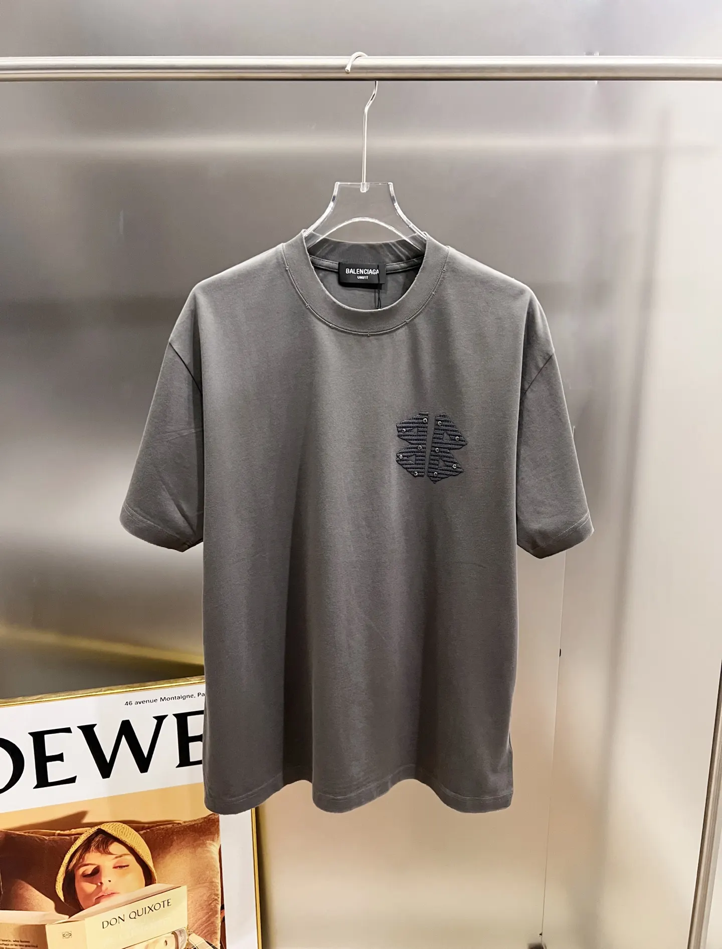 Balenciaga Black Logo Short Sleeve T-Shirt Loose